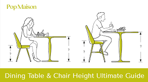 Dining Table Chair Height Ultimate Guide