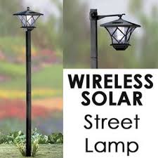 Solar powered lights add a lot of features to outdoor landscaping, giving you more flexibility when designing your garden. Sb Modern Home Solar Led Street Lamp Post On Sale Overstock 11453698