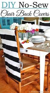 No Sew Chair Back Covers Diy Chair Covers Chair Back Covers Diy Dining