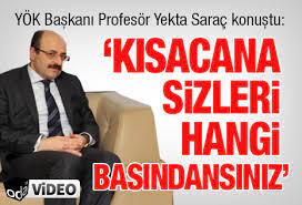 Jul 02, 2021 · yükseköğretim kurulu (yök) başkanı prof. Yok Baskani Sarac In Kisacana Ve Sizleri Hangi Basindansiniz Sozleri Elestiri Konusu Oldu