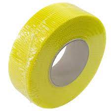 Self adhesive fiberglass mesh tape for drywall joint plastering. All Wall Yellow Fiberglass Mesh Drywall Tape 1 7 8 X 300