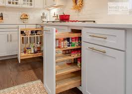 white shaker kitchen with gold accents