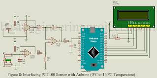 Pt100 available in different wire connection i.e. Measuring Temperature Using Pt100 And Arduino Arduino Arduino Projects Electronic Schematics