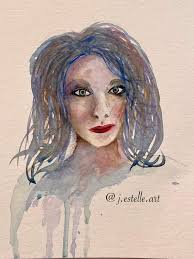 I've been dabbling in watercolor for a few months and finally got the  courage to attempt a portrait Photo credit myself Paper Grumbacher 140lb  cold pressed Water color royal and langnickel