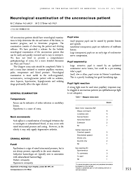 pdf neurological examination of the unconscious patient