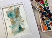 Watercolor and walnut ink abstracts: Exploring with walnut ink in ...