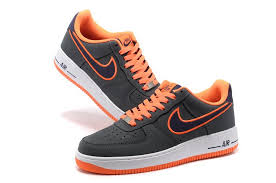 Black Air Force 1 Price Footlocker Nike Air Force 1 Schoenen Heren Donkergrijs Wit Oranje Black Nikes Sneakers Nike Black Sneakers