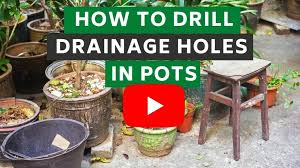 If one of your pots doesn't have holes, you don't need to toss it out. How To Drill Drainage Holes In Pots