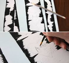 Diy Birch Tree Wall Art Diy Wall Art Birch Tree Painting Tutorial Darice Birch Tree Art Birch Tree Painting Tree Painting