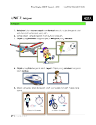 March 28, 2018 0 comments. Nota Sains Tahun 6 Kelajuan