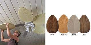 Palm frond ceiling fan blade covers, update your decor instantly, installs in minutes. Ceiling Fan Blade Covers Ideas On Foter