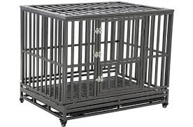 4 Luckup Heavy Duty Dog Cage Strong Metal Kennel Crate For Large Dogs Heavy Duty Dog Crate Dog Cages Large Dog Cage