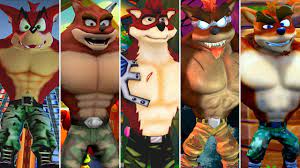 Evolution of Crunch Bandicoot in Crash Bandicoot Games - YouTube