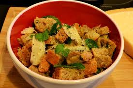 Lunch was eating around 11:00 a.m. Ancient Roman Stale Bread Salad Looks Pretty Easy Roman Food Italian Dishes Bread Salad