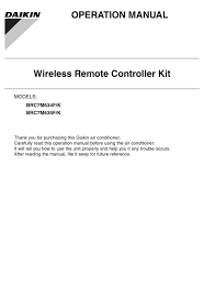 Air conditioner remote codes are compatible with: Daikin Brc7m634f Operation Manual Pdf Download Manualslib