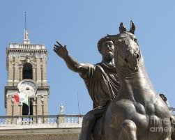 ✓ free for commercial use ✓ high quality images. Statue Of Marcus Aurelius On Capitoline Hill Rome Lazio Italy Poster By Bernard Jaubert