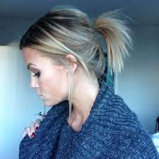 35 Simple Cute Messy Ponytail Hairstyles 2021 Guide Short Hair Ponytail Short Ponytail Messy Hairstyles