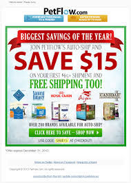 Petflow Holiday Auto Ship Program Incentive Save 15 Off 65 When You Subscribe Holiday Emails Auto Ship Ship Program