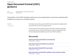 Making all forms on gov.uk accessible, easy to use and quick to process. Advent Resource 3 Odf Guidance By Uk Cabinet Office 1 The Document Foundation Blog