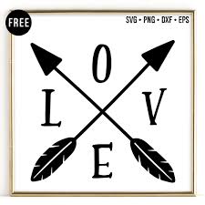 Download Free Love Crossed Arrows Svg Arrow Svg Svg Arrow Stencil