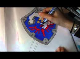 The Legend Of Zelda Hylia Schild Malen Youtube