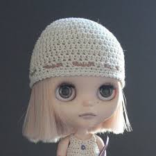 Blythe Crochet Beanie Hat With Crochet Beaded Ties