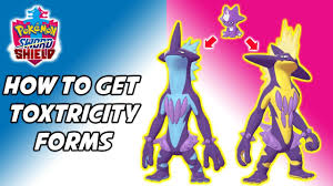 How To Get Each Toxtricity Form Pokemon Sword And Shield Toxel Evolution Method
