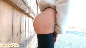 Beautiful Babe Walking in Leggings and then Naked on the Beach in Winter  Public RiskyOutdoor4K