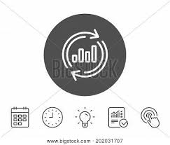 chart line icon vector photo free trial bigstock