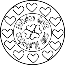 Muttertag Mandala Herz Ornament Ausmalen Babyduda Malbuch Muttertag Muttertagsbasteln Wenn Du Mal Buch