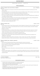 Physical Therapy Aide Resume Sample Mintresume