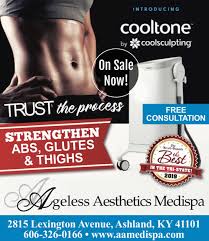 Ageless aesthetics and medispa in ashland covers the entire range of products and services people can avail themselves of to feel better . Cooltone