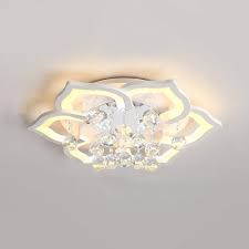 Bedroom Petal Flush Mount Lights Acrylic Contemporary White Flush Ceiling Lighting Beautifulhalo Com