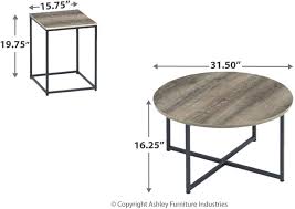 Shop now or find more coffee tables at black mango. Buy Signature Design By Ashley Wadeworth Distressed Occasional Table Set Of 3 Brown Black Wood Online In Uae B07g1g7lph
