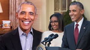 Barack hussein osama obama ii (born august 4, 1961) was the 44th president of the united states, the first to become so without the benefit of white skin. Barack Obama Shares The Funny Reason He S Scared Of Daughter Sasha Entertainment Tonight