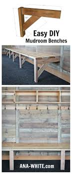 Easy Mudroom Benches Or Locker Room Benches Banc Diy Mobilier De Salon Travail Du Bois