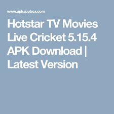 Hotstar Tv Movies Live Cricket 5 15 4 Apk Download Latest Version Android Live Cricket Version