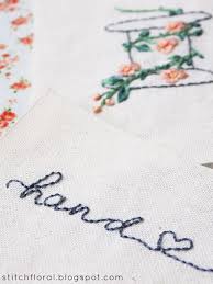 In order to make it as easy as possible to decide on which font to use, we are offering free sample characters from most of the popular home embroidery fonts in our catalog! Hand Embroidery Lettering Ideas Stitch Floral