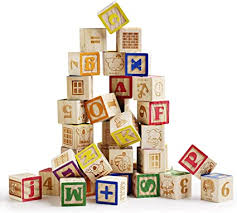Find images of alphabet blocks. Amazon Com Sainsmart Jr Wooden Abc Blocks 40pcs Stacking Blocks Baby Alphabet Letters Counting Building Block Set With Mesh Bag For Toddlers Toys Games