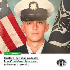 Matthew Moses graduated from the United States Coast Guard Boot Camp and is  serving as a reservist. He will be attending advanced school for Maritime  Enforcement. and will pursue a career in