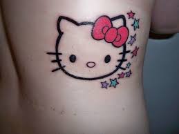I fancy the last with the madonna hello kitty but my these fantastic hello kitty tattoos were made by kawaii tattoo artist kristel oreto. Hello Kitty With Stars Tattoo Picture At Checkoutmyink Com Hello Kitty Tattoos Hello Kitty Bow Hello Kitty