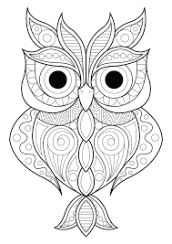 For boys for girls video games. Owl Simple Patterns 2 Owl With Various Different Patterns From The Gallery Owls Artist Owl Coloring Pages Mandala Coloring Pages Animal Coloring Pages