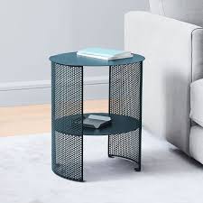 Perforated Metal Side Table In 2020 Metal Side Table Perforated Metal Side Table