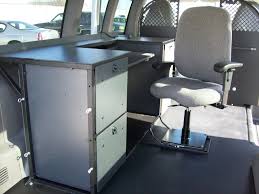 An Ergonomic Solutions Vango Mobile Office Installed In A Chevy Express Van Get On The Go Www Goergo Com Mobile Office Ergonomic Solutions Chevy Express