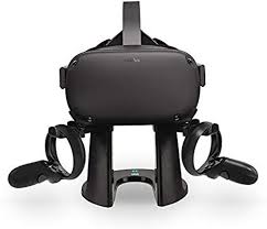 Amazon Com Amvr Vr Stand Headset Display Holder And Controller Mount Station For Oculus Rift S Oculus Quest Heads Oculus Rift Vr Goggles Sony Playstation Vr