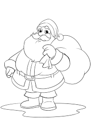 Ausmalbild Weihnachtsmann Santa Claus Ausmalbilder Weihnachtsmann Weihnachtlich Malen Weihnachtsmalvorlagen