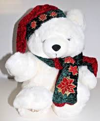 Black Beanie With Pom Pom Kmart Kmart Christmas Collectible Plush Stuffed Bear 2001 Red Green Hat Scarf Kmart Christmas Christmas Collectibles Collectable Plush Green Hats