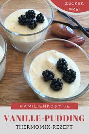 Vanillepudding Ohne Zucker Aus Dem Thermomix Rezept In 2020 Vanillepudding Zuckerfreie Nachtische Zuckerfreie Rezepte