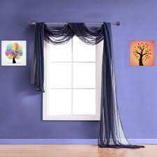By sherry on january 19, 2016. Warm Home Designs Navy Blue Window Scarf Valances Sheer Navy Curtains Warmhomedesigns Com