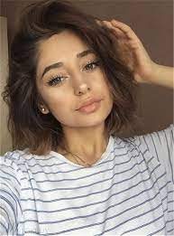 Can't get enough cute short hair cuts inspiration? Glossy Shoulder Length Nature Straight Human Hair Lace Front Wig 10 Inches Cute Hairstyles For Short Hair Short Hair Styles Front Lace Wigs Human Hair